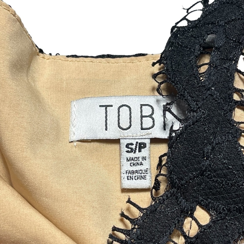 Tobi Black Lace Cocktail V Neckline Mini Dress S - Picture 5 of 9